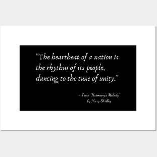 A Quote about Nationalism from "Harmony's Melody" by Mary Shelley Posters and Art